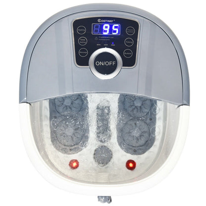 Portable Electric Foot Spa Bath Shiatsu Roller Motorized Massager, Gray Foot Massager   at Gallery Canada