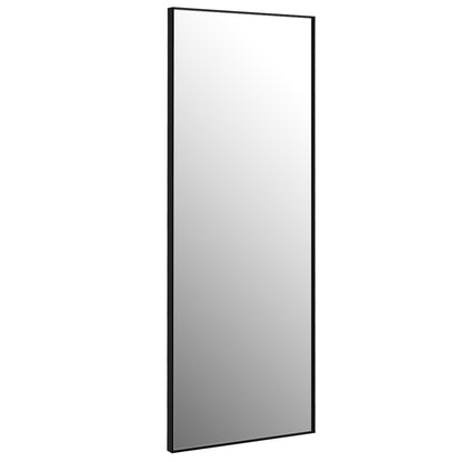 59 Inch Full Length Mirror Large Rectangle Bedroom Mirror, Black Wall Mirrors at Gallery Canada