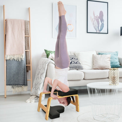 Yoga Headstand Bench for Workout Relieve and Fatigue Body Building, Black Yoga Benches   at Gallery Canada