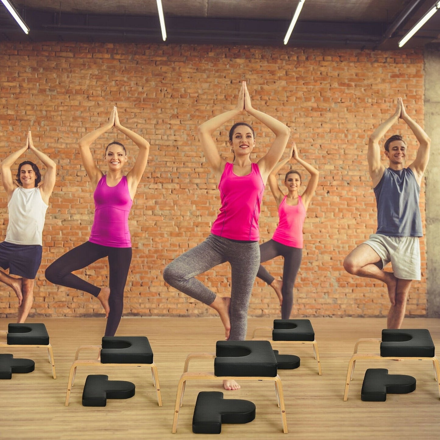 Yoga Headstand Bench for Workout Relieve and Fatigue Body Building, Black Yoga Benches   at Gallery Canada