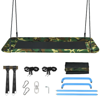 60 Inches Platform Tree Swing Outdoor with  2 Hanging Straps, Camouflage Swing & Playsets   at Gallery Canada