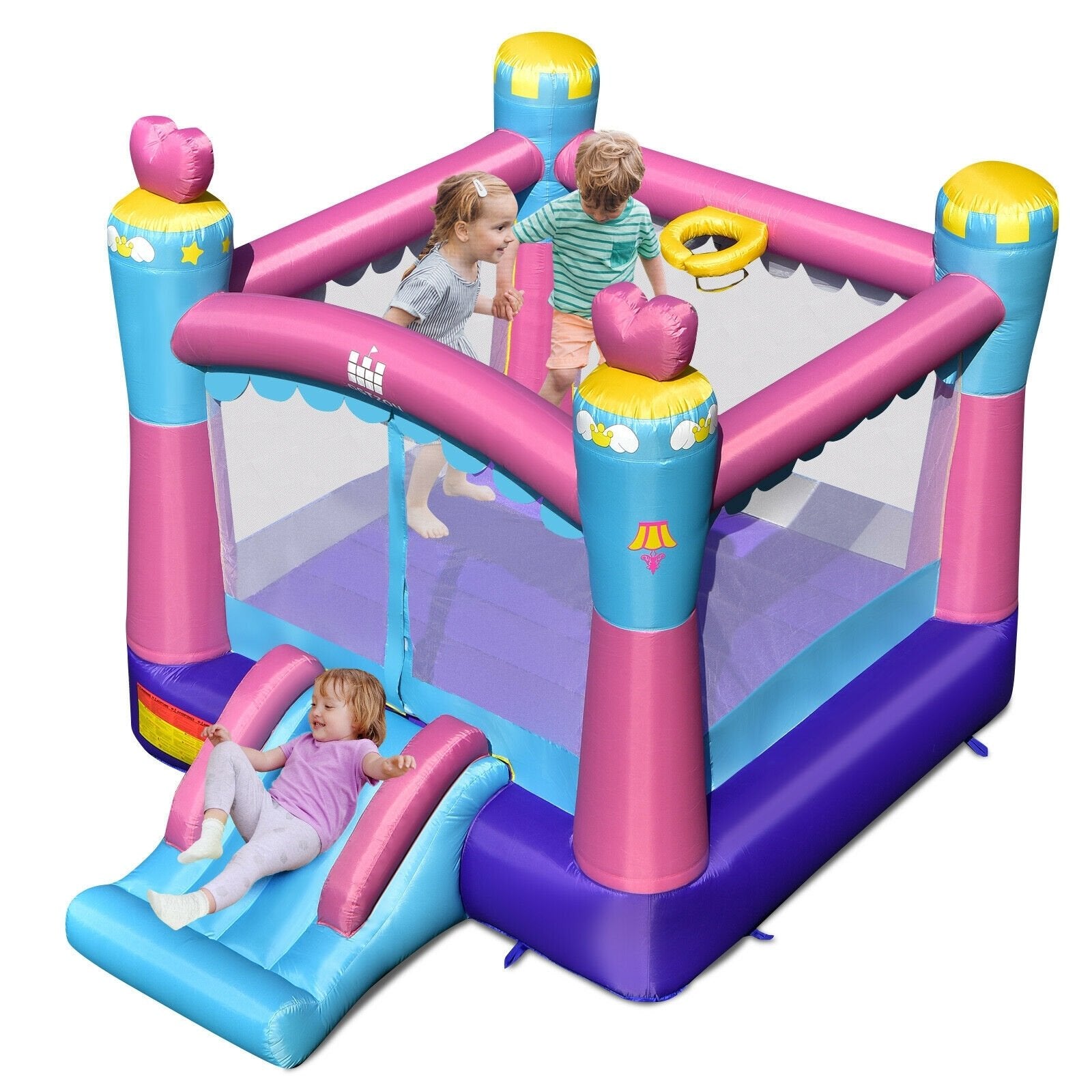 3-in-1 Princess Theme Inflatable Castle without Blower Bounce House   at Gallery Canada