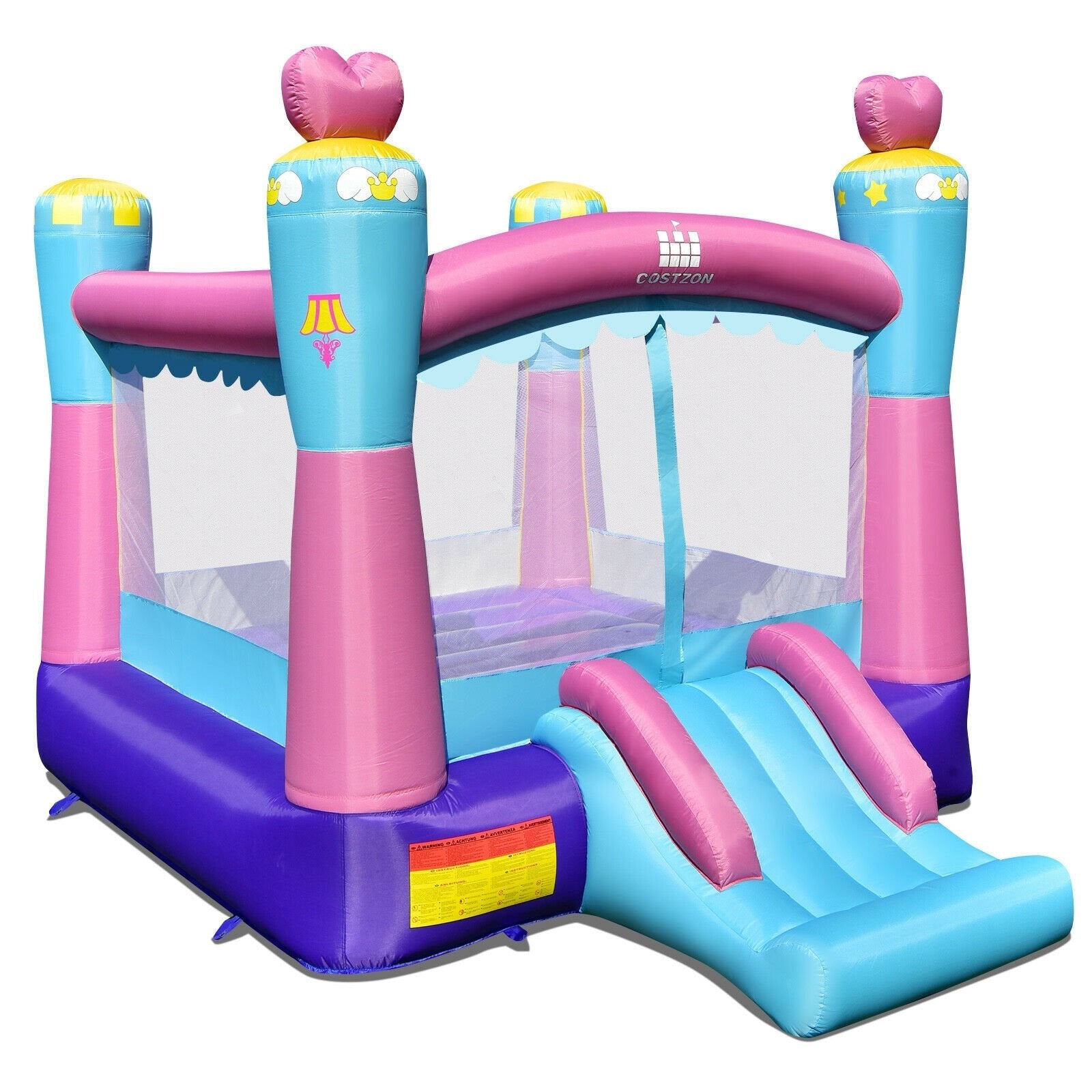 3-in-1 Princess Theme Inflatable Castle without Blower Bounce House   at Gallery Canada