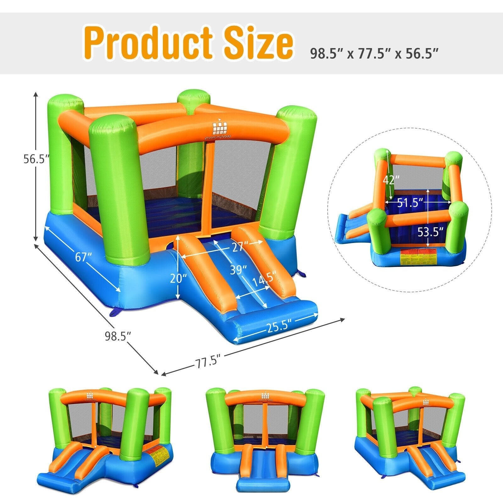 Kids Inflatable Bounce House without Blower for Indoor and Outdoor Bounce House   at Gallery Canada