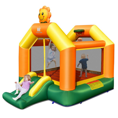 Kids Inflatable Bounce Jumping Castle House with Slide without Blower - Gallery Canada