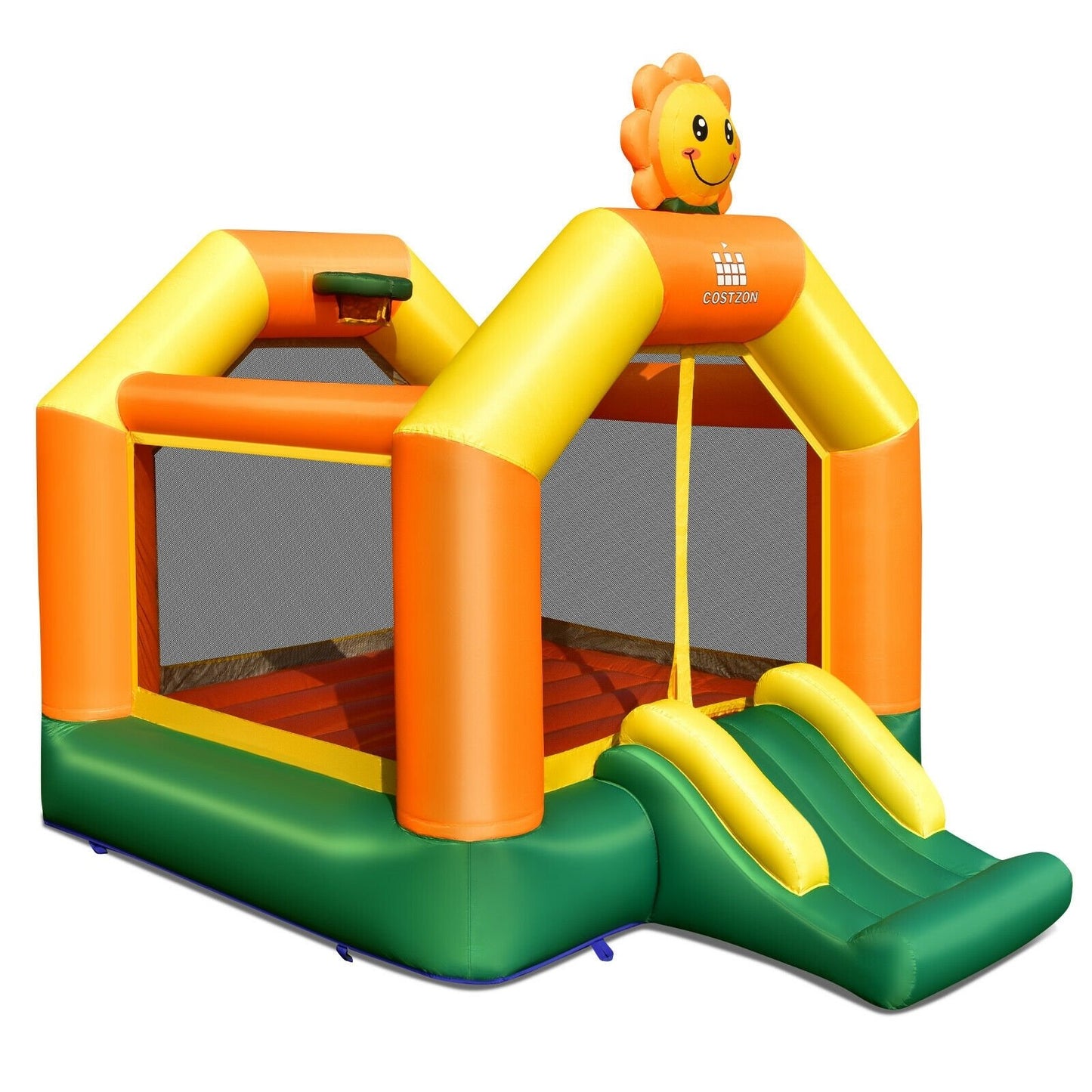 Kids Inflatable Bounce Jumping Castle House with Slide without Blower - Gallery Canada