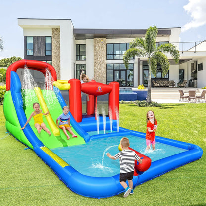 Inflatable Water Slide with Ocean Balls for Kids without Blower Bounce House   at Gallery Canada