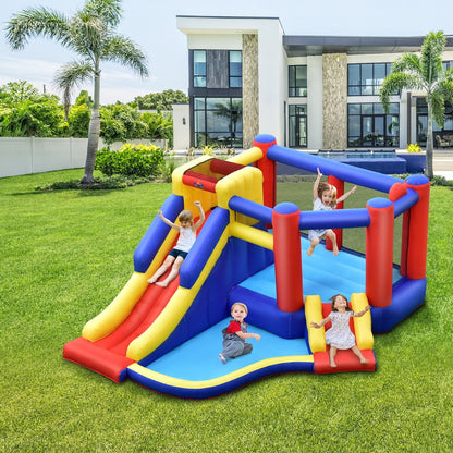 Kids Inflatable Bouncy Castle with Double Slides without Air Blower - Gallery Canada