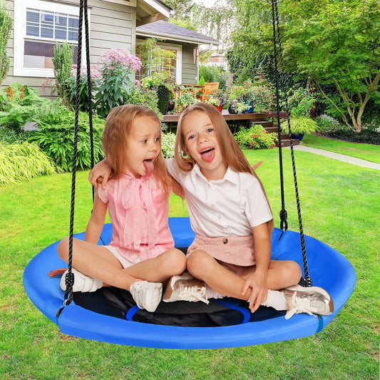 40 inch Nest Tree Outdoor Round Swing, Blue - Gallery Canada