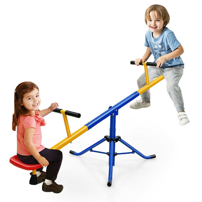 360° Rotation Kids Seesaw Swivel Teeter Totter Playground Equipment, Black Seesaws   at Gallery Canada