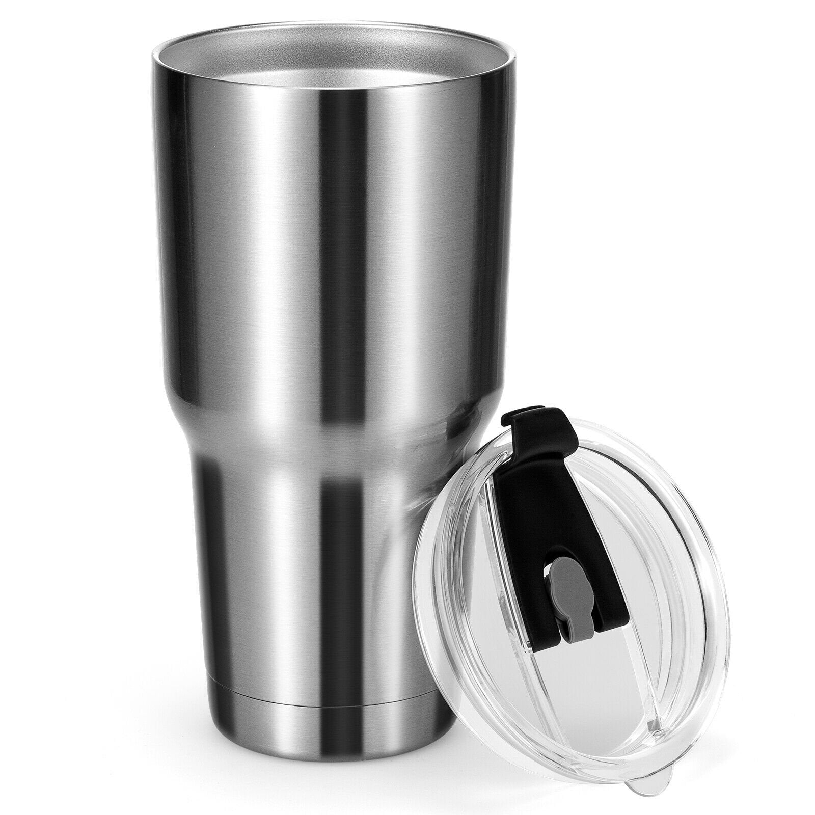 30oz Stainless Steel Tumbler Cup Double Wall Vacuum Insulated Mug with Lid, Silver Kitchen Appliances   at Gallery Canada