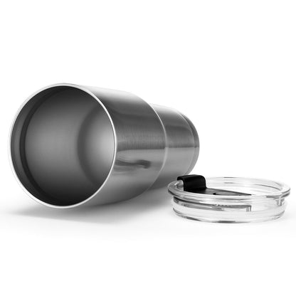 30oz Stainless Steel Tumbler Cup Double Wall Vacuum Insulated Mug with Lid, Silver Kitchen Appliances   at Gallery Canada