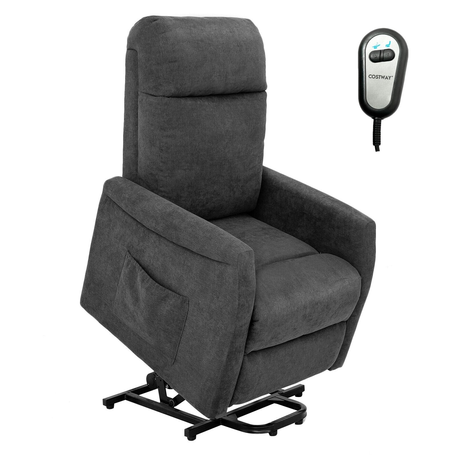 Power Lift Recliner Chair with Remote Control for Elderly, Gray Recliners   at Gallery Canada