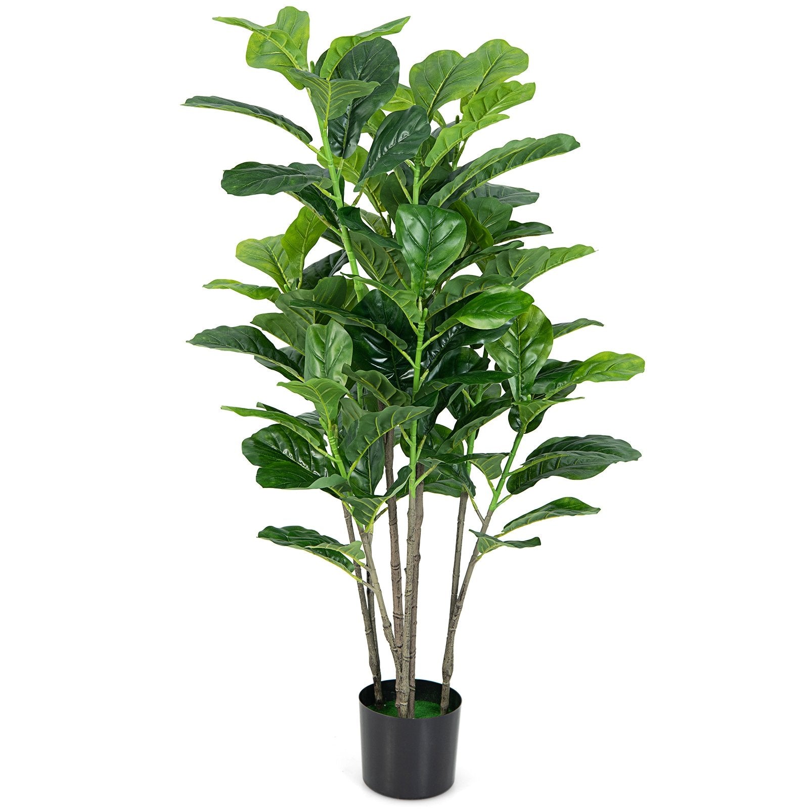 51 Inch 2-Pack Artificial Fiddle Leaf Fig Tree for Indoor and Outdoor, Green Faux Plants   at Gallery Canada