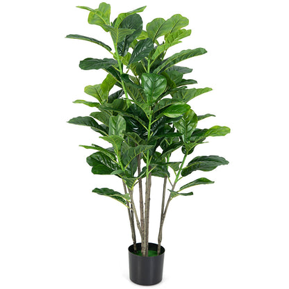 51 Inch 2-Pack Artificial Fiddle Leaf Fig Tree for Indoor and Outdoor, Green - Gallery Canada