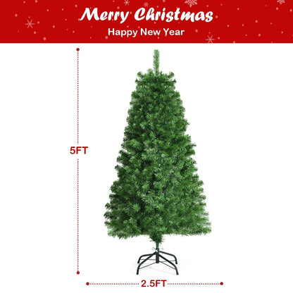 Pre-lit Multi-Colored Fiber Optic Spruce Artificial Christmas Tree-5 ft, Green Christmas Tree   at Gallery Canada