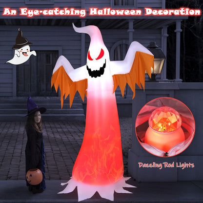 6 Feet Halloween Inflatable Ghost Quick Blow up Halloween Décor with LED Lights, White Halloween   at Gallery Canada