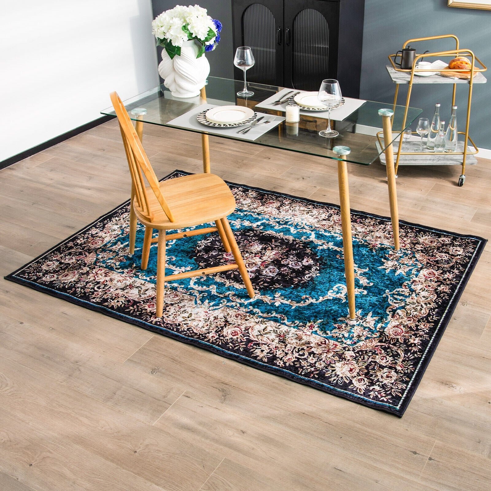 Area Rug with Non-Shedding Surface and Anti-slip Bottom-S, Multicolor Rugs at Gallery Canada