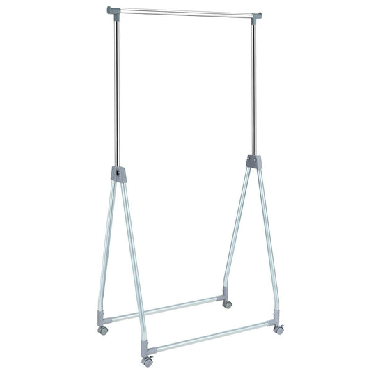 Extendable Foldable Heavy Duty Clothing Rack with Hanging Rod, Silver Clothing & Closet Storage   at Gallery Canada