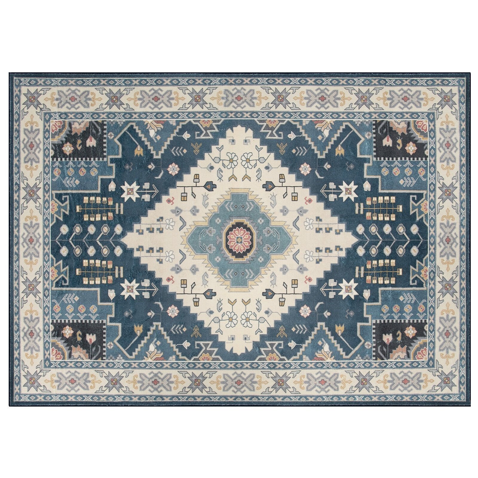 Faux Wool Fabric Area Rugs Doormat-S, Multicolor Rugs   at Gallery Canada