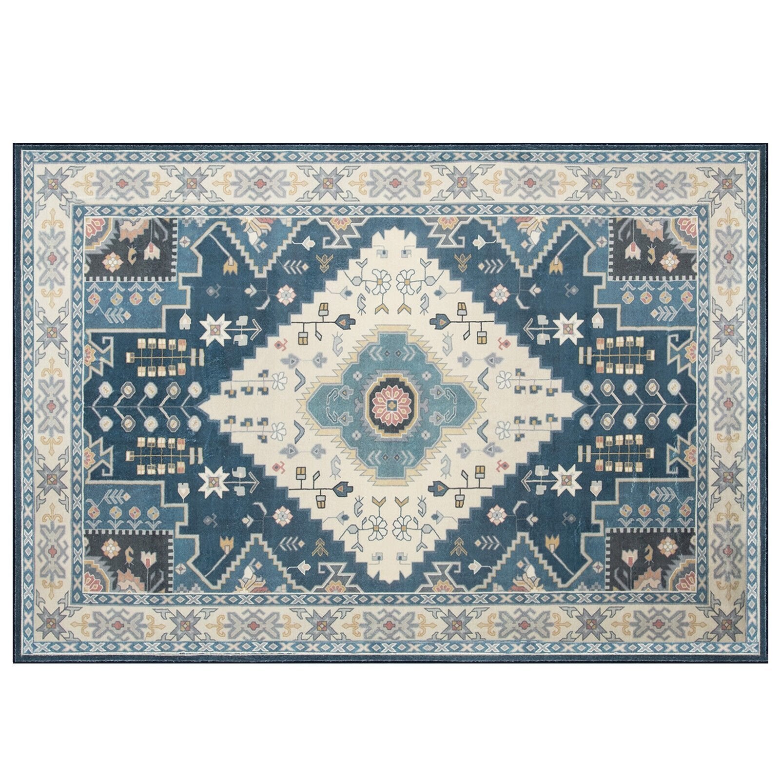 Faux Wool Fabric Area Rugs Doormat-M, Multicolor Rugs M at Gallery Canada