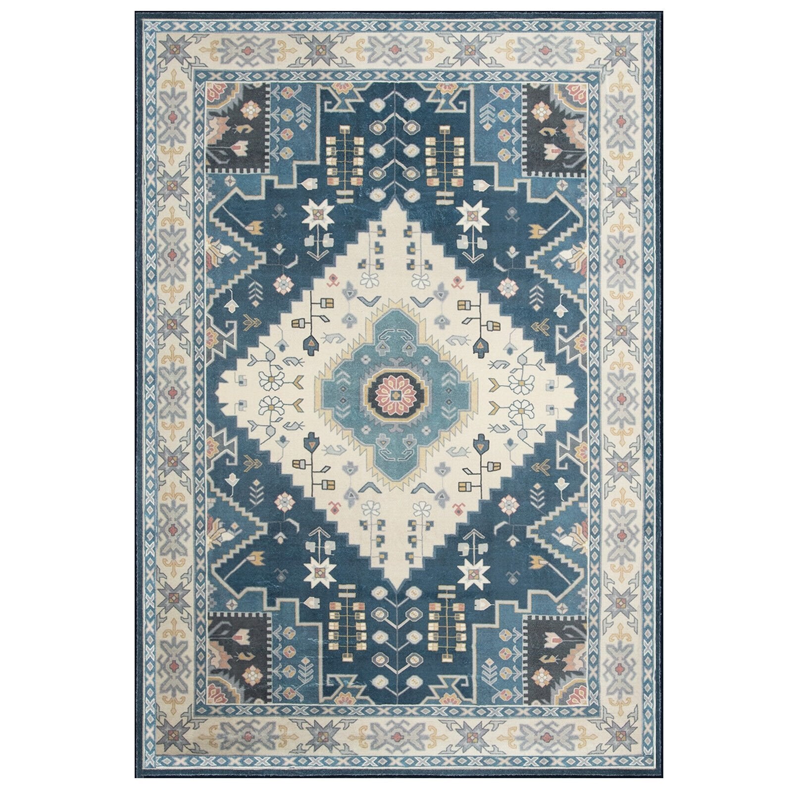 Faux Wool Fabric Area Rugs Doormat-M, Multicolor Rugs   at Gallery Canada