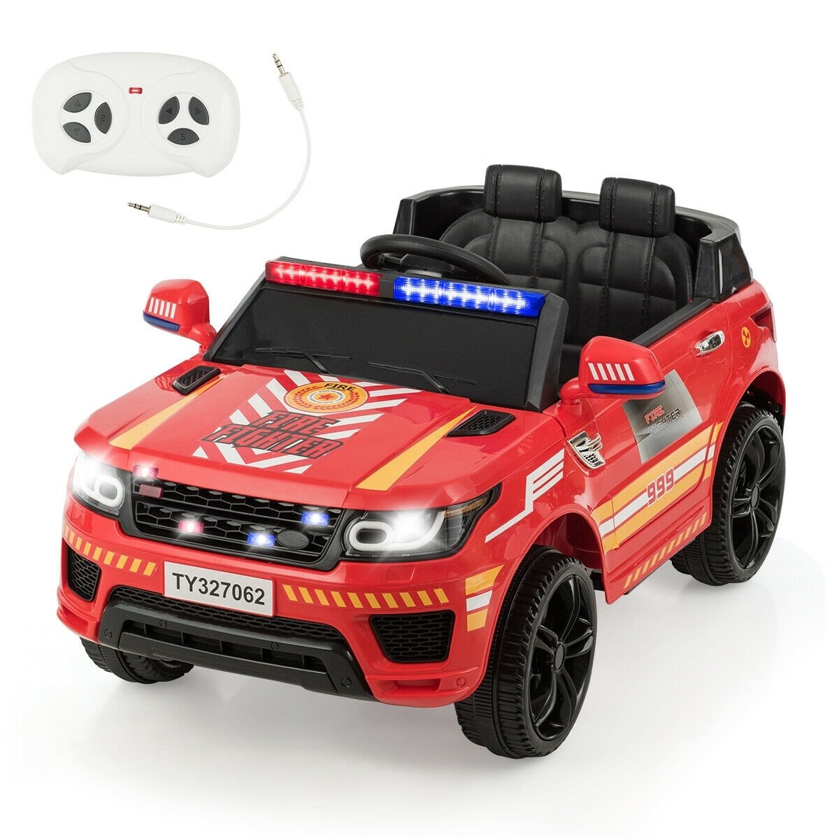 12V Kids Electric Ride On Car with Remote Control, Red Powered Ride On Toys   at Gallery Canada