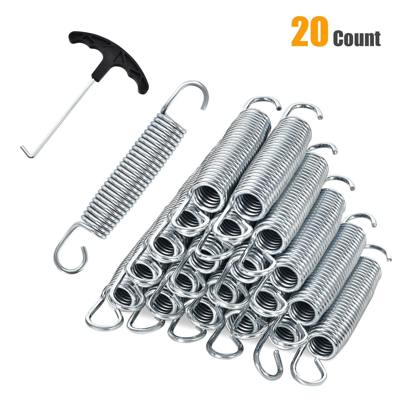 5.5 Inch Rustproof Galvanized Steel Replacement Trampoline Elasticity Springs, Silver Trampoline Accessories   at Gallery Canada