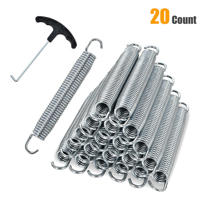 7 Inch Rustproof Galvanized Steel Replacement Trampoline Elasticity Springs-7 Inch, Silver Trampoline Accessories   at Gallery Canada