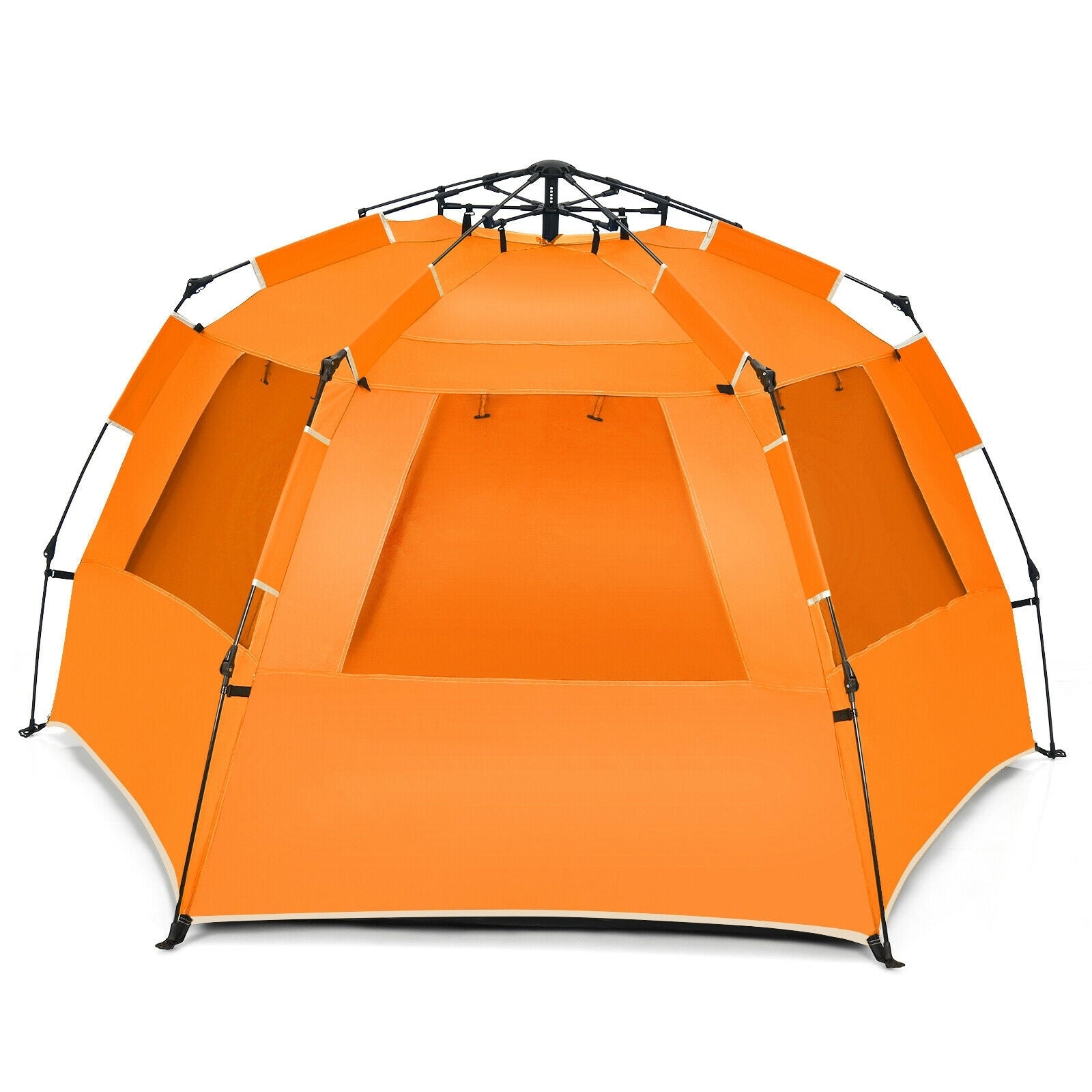 Easy Pop Up Beach Tent UPF 50+ Portable Sun Shelter for 3-4 Person, Orange Tents at Gallery Canada