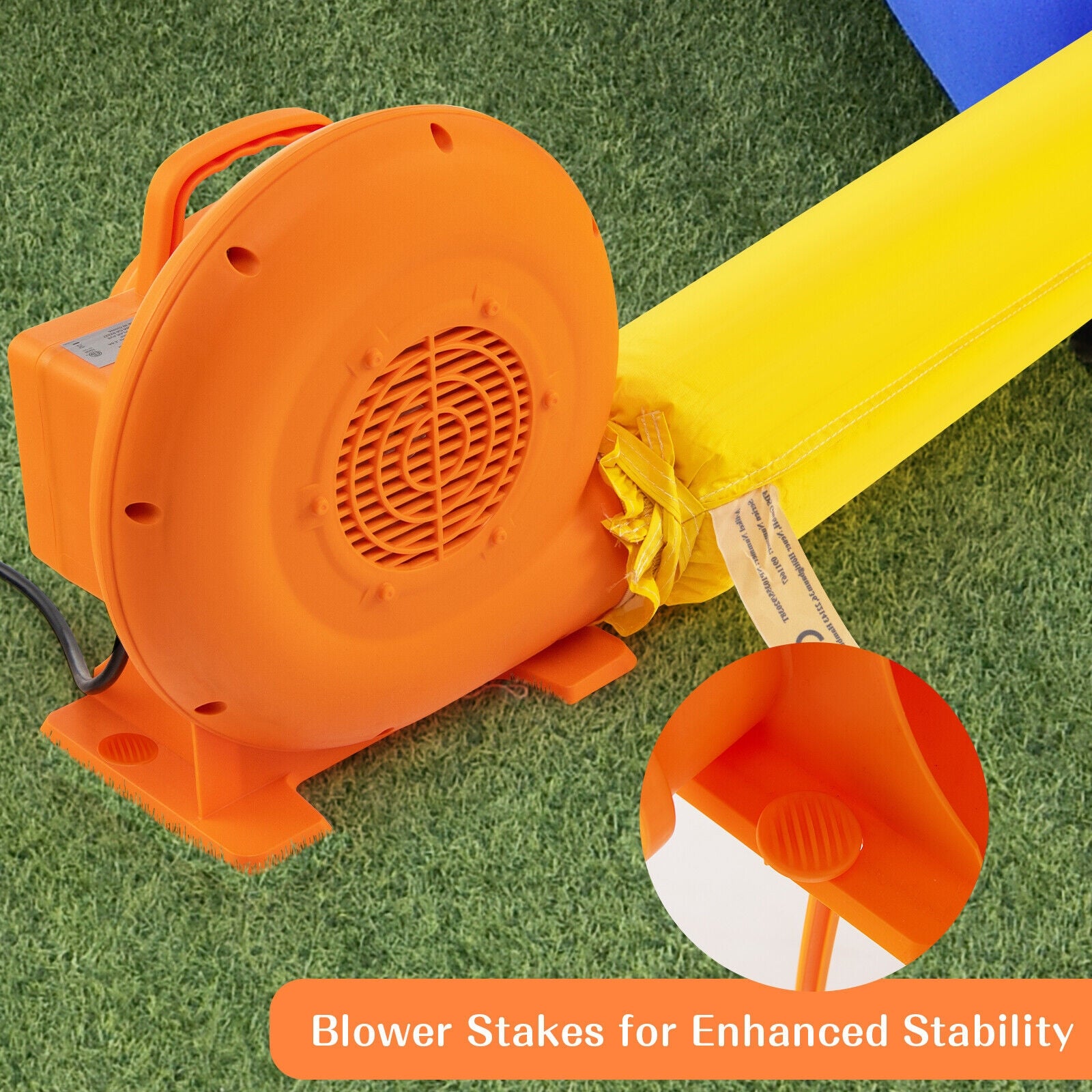 380W Air Blower for Inflatables with 25 feet Wire and GFCI Plug-380W, Orange Air Blowers at Gallery Canada