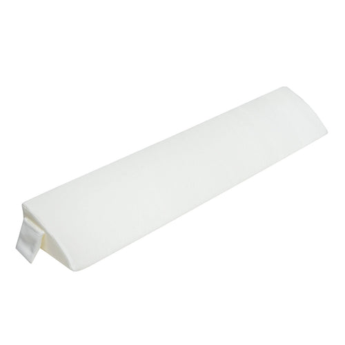 Full Size/Queen Size Bed Wedge Pillow Gap Filler with Side Pocket Bed-Queen Size, White