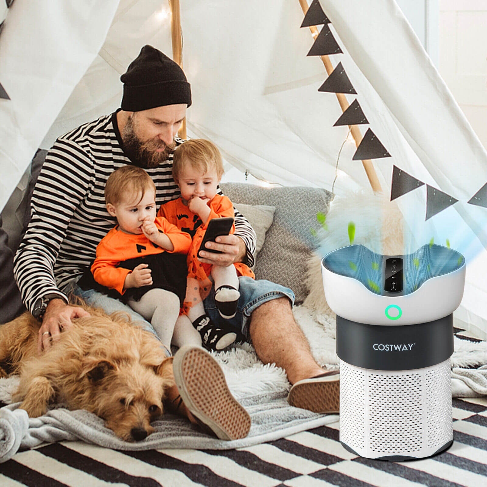 Air Purifier with Sleep Mode for Home Office up to 1300 Sq Ft, White Air Purifiers at Gallery Canada