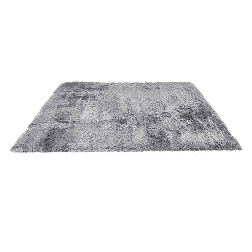 4x6 Feet Modern Soft Shag Rug with Non-slip Grip Dots, Light Gray