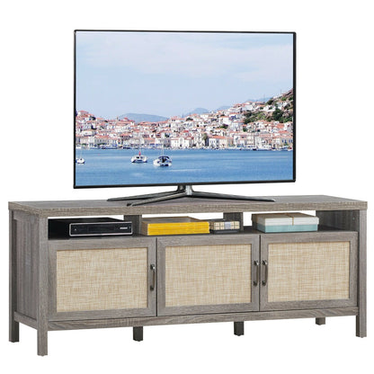 Universal TV Stand Entertainment Media Center for TV's up to 65 Inch, Gray Entertainment Centers & TV Stands   at Gallery Canada