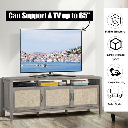 Universal TV Stand Entertainment Media Center for TV's up to 65 Inch, Gray Entertainment Centers & TV Stands   at Gallery Canada