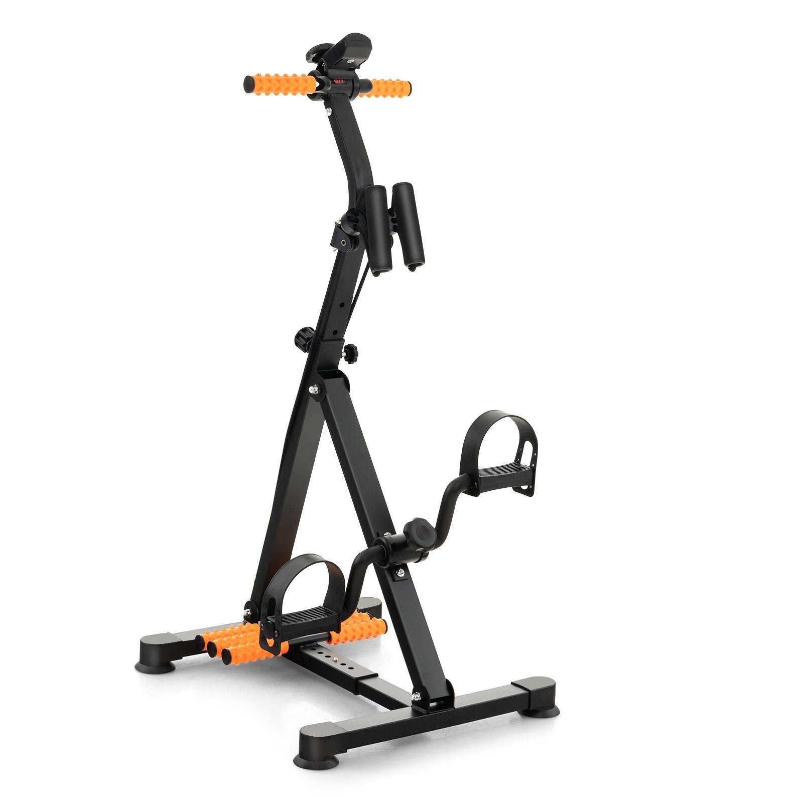 Adjustable LCD Pedal Exercise Bike with Massage, Yellow Exercise Bikes   at Gallery Canada