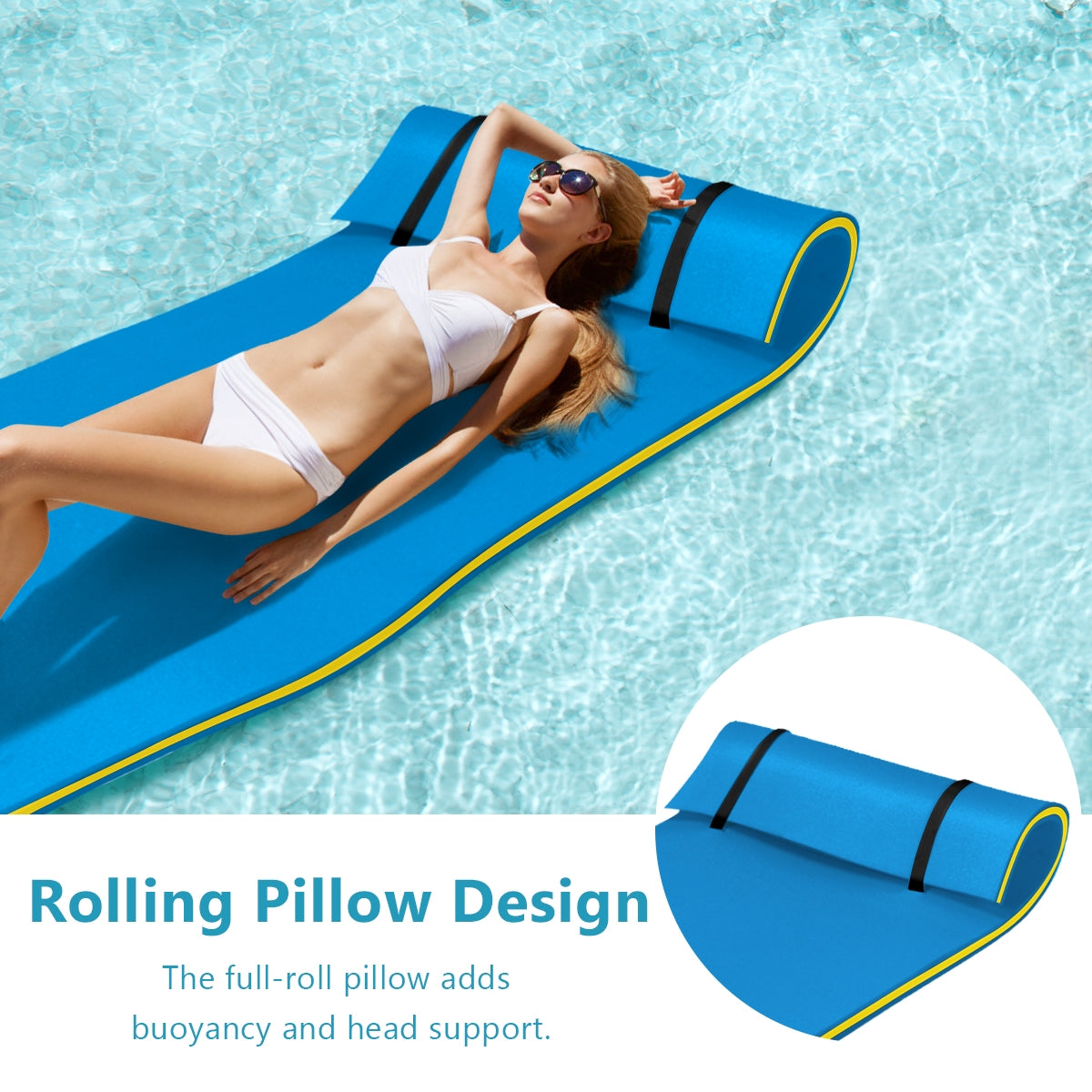 3-Layer Relaxing Tear-proof Water Mat, Blue Swimming at Gallery Canada