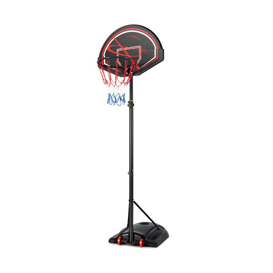 Portable Basketball Hoop Stand with Wheels and 2 Nets, Black Sport Equipments   at Gallery Canada