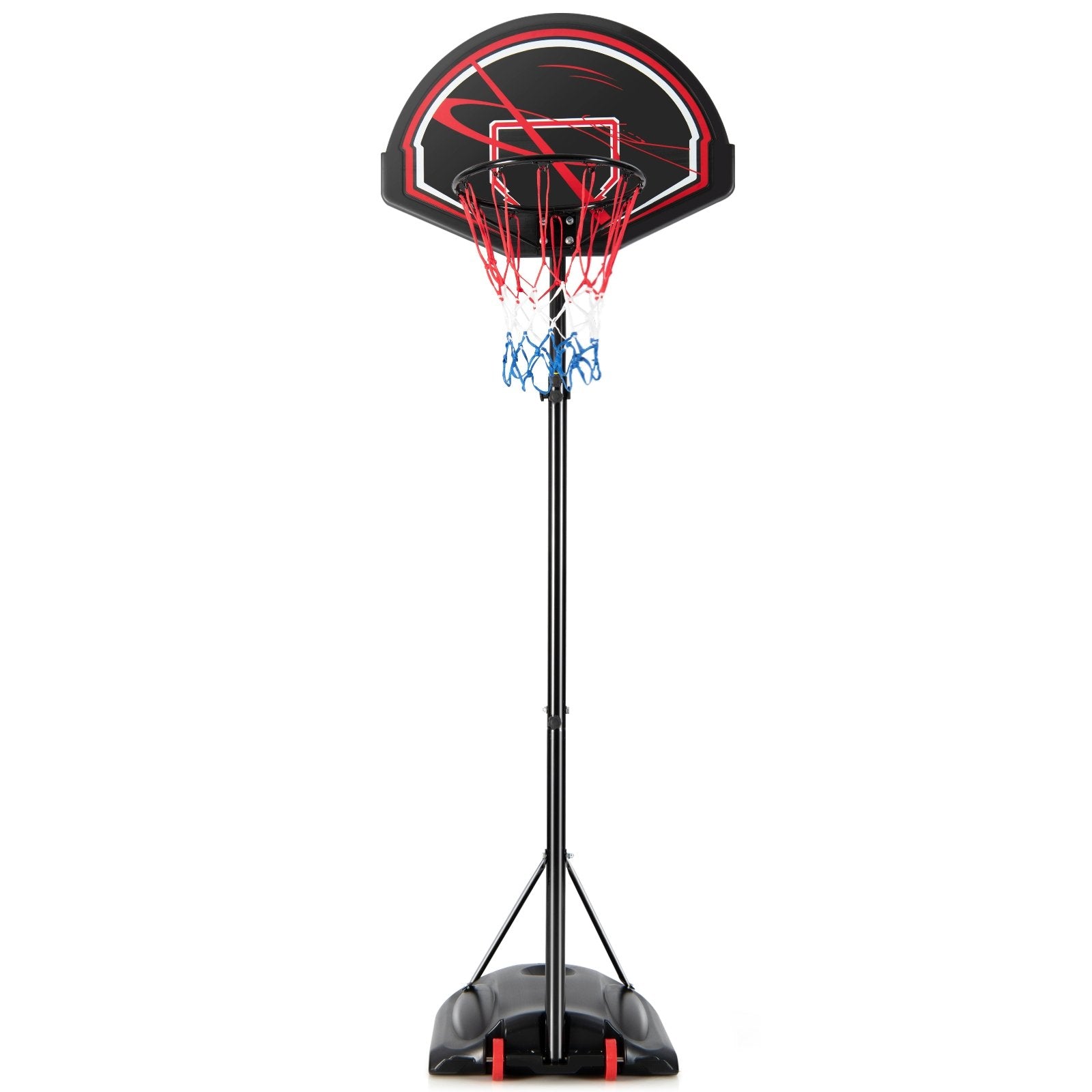 Portable Basketball Hoop Stand with Wheels and 2 Nets, Black Sport Equipments   at Gallery Canada