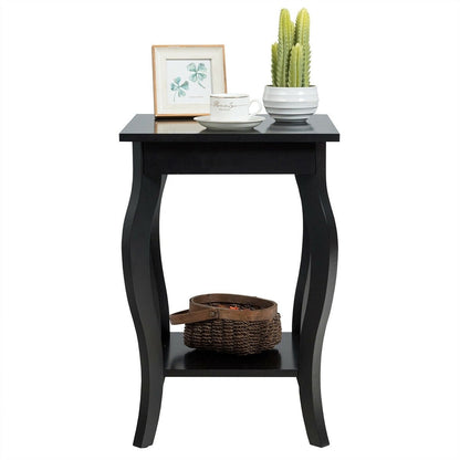 Accent Sofa End Side Table, Black - Gallery Canada