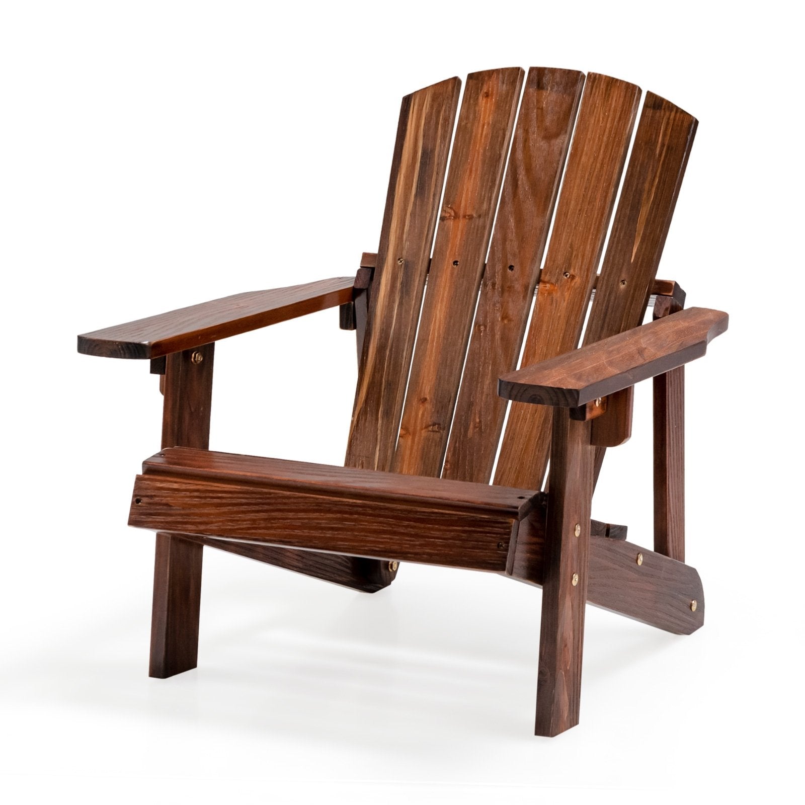 Kid's Adirondack Chair with High Backrest and Arm Rest, Coffee Adirondack Chairs   at Gallery Canada