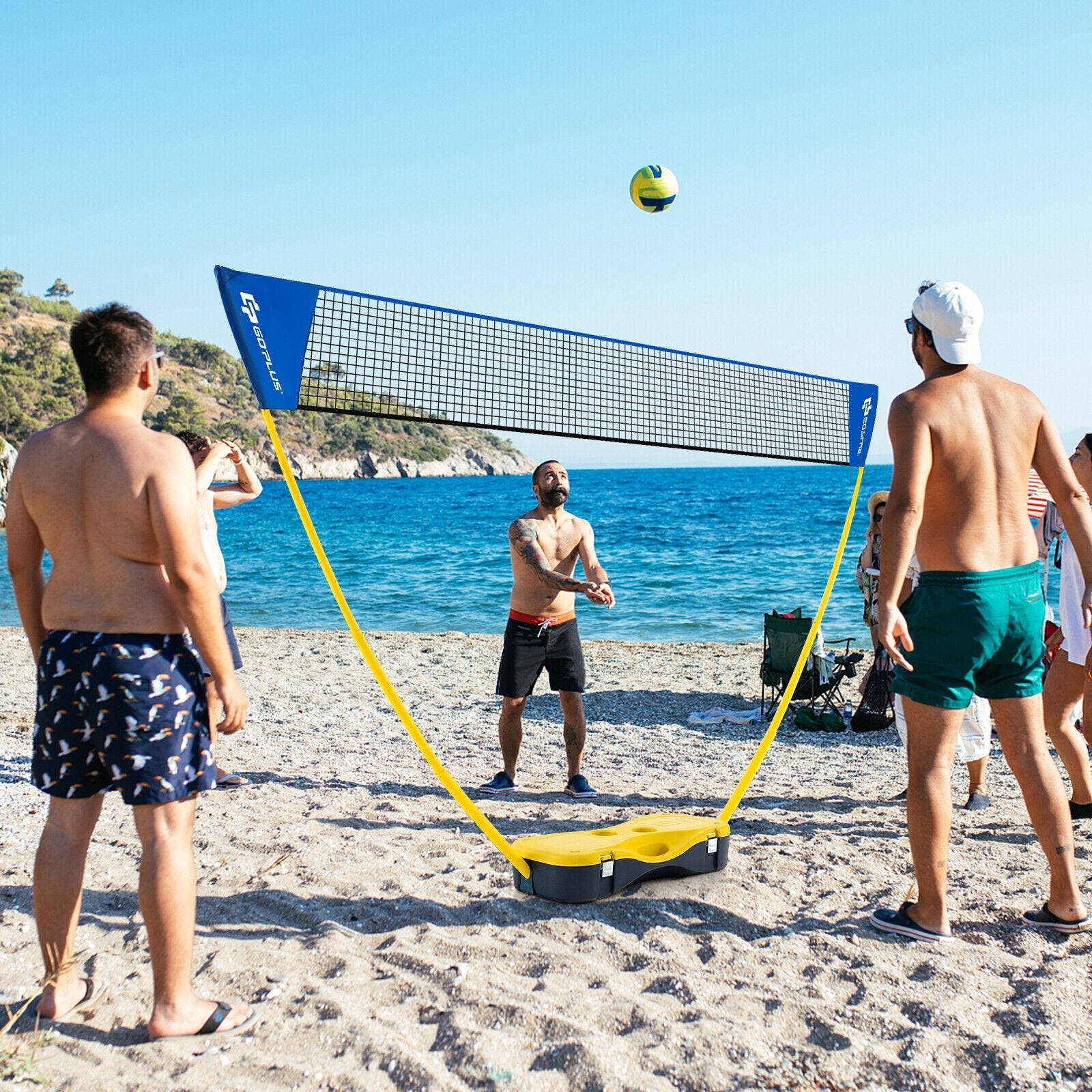 Portable Badminton Set Outdoor Sport Game Set with 2 Shuttlecocks, Multicolor Sport Equipments   at Gallery Canada