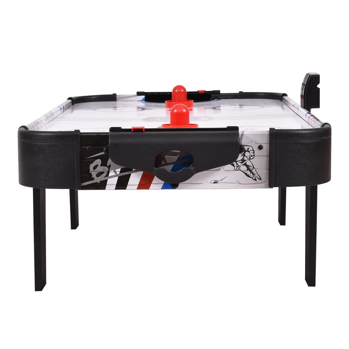 42 Inch Air Powered Hockey Table Top Scoring 2 Pushers, White Game Room   at Gallery Canada