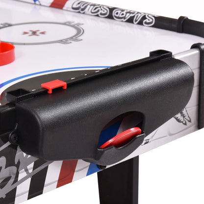 42 Inch Air Powered Hockey Table Top Scoring 2 Pushers, White - Gallery Canada