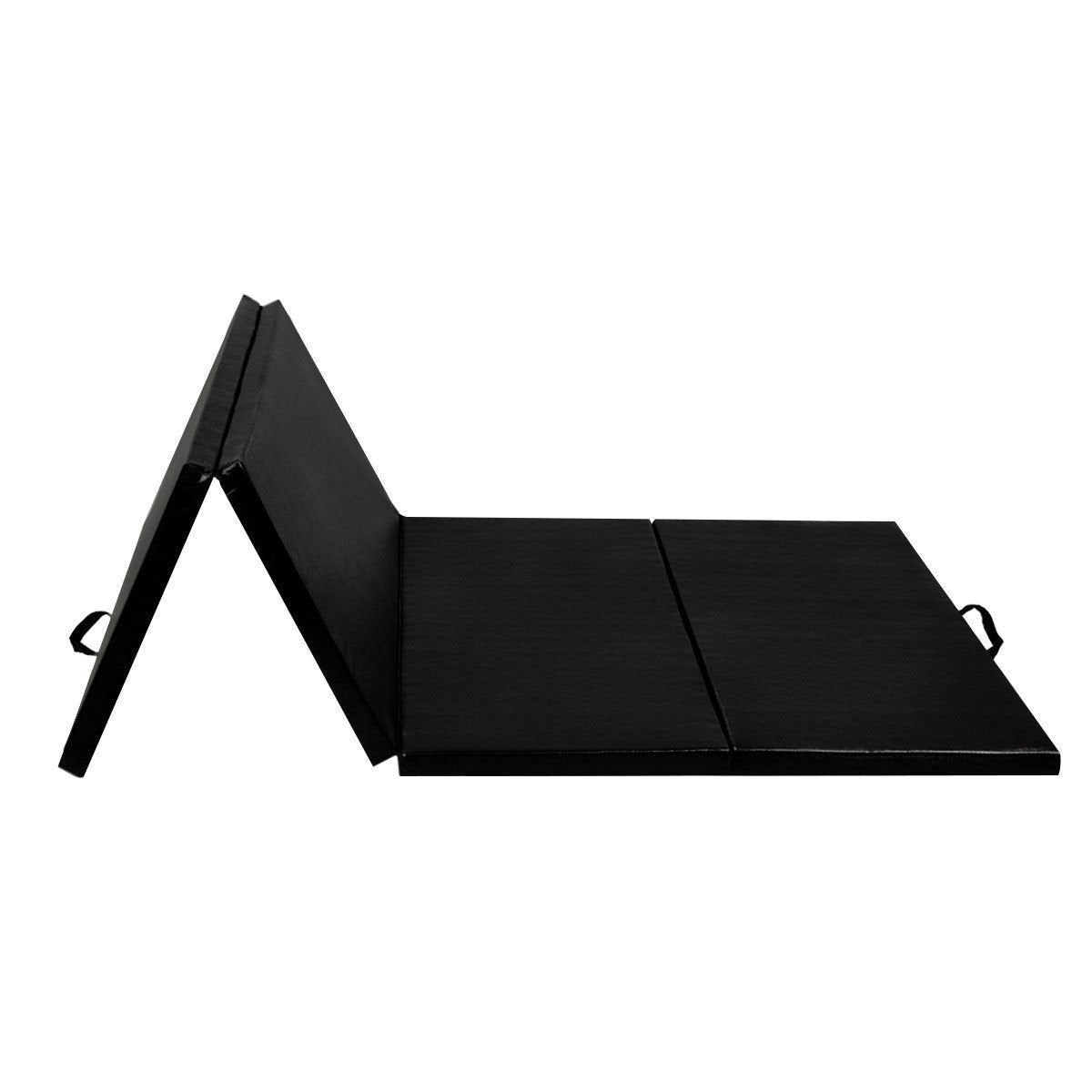 4' x 8' x 2 Inch Folding Panel Exercise Gymnastics Mat, Black Yoga & Gym Mats   at Gallery Canada