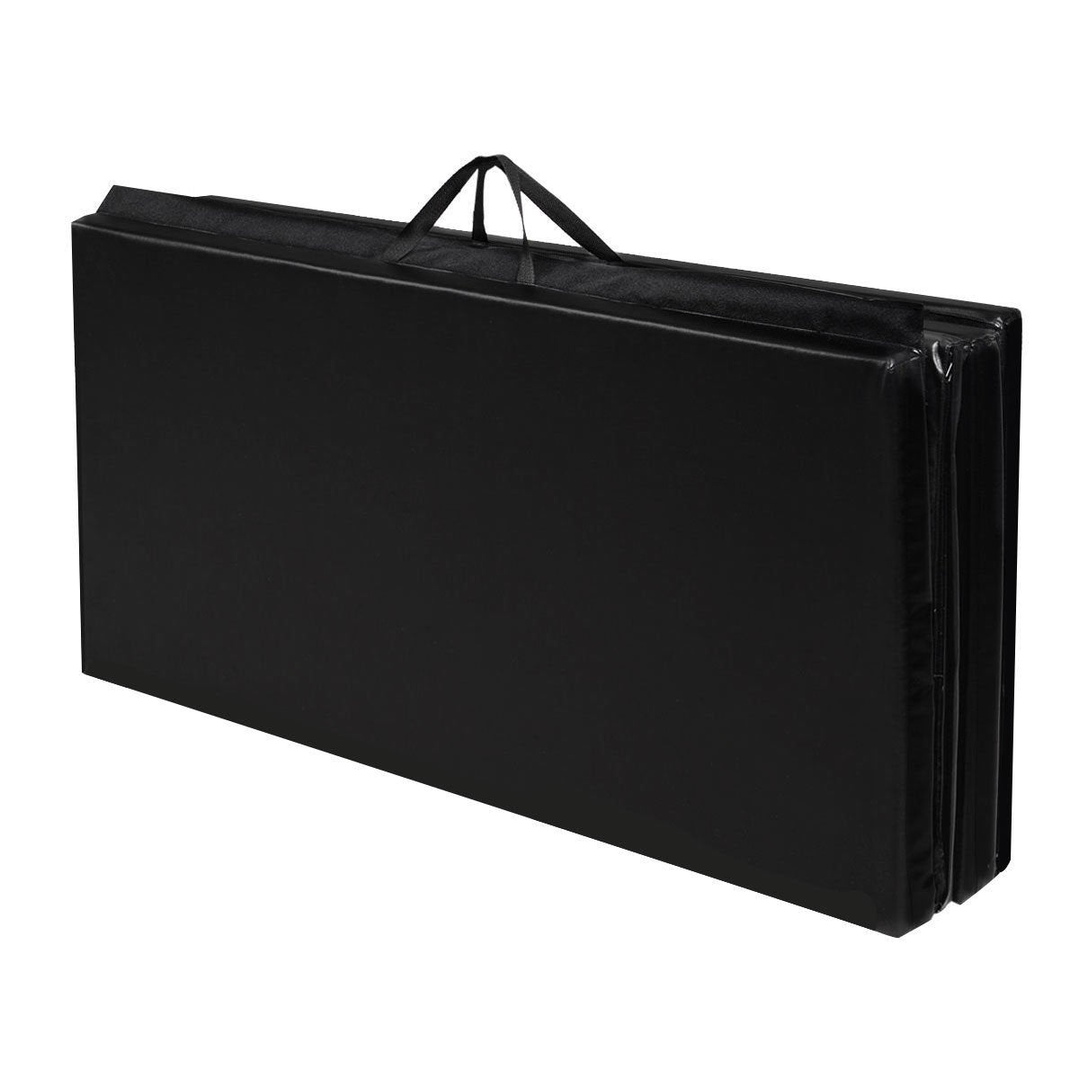 4' x 8' x 2 Inch Folding Panel Exercise Gymnastics Mat, Black Yoga & Gym Mats   at Gallery Canada