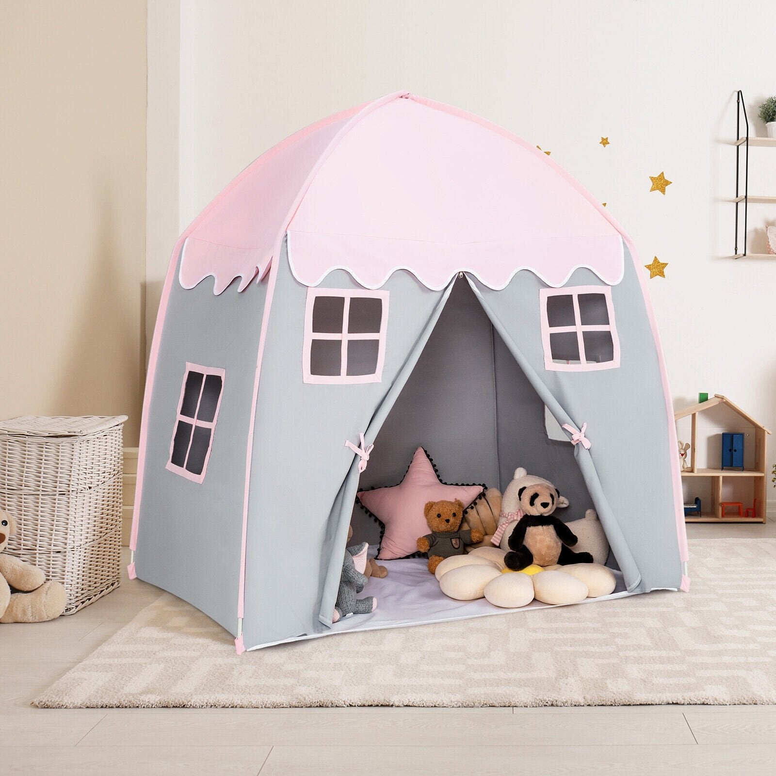 Portable Indoor Kids Play Castle Tent, Pink Play Tents & Playhouse   at Gallery Canada