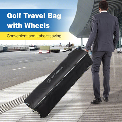 Soft-Sided Golf Travel Bag with Wheels, Black Golf   at Gallery Canada