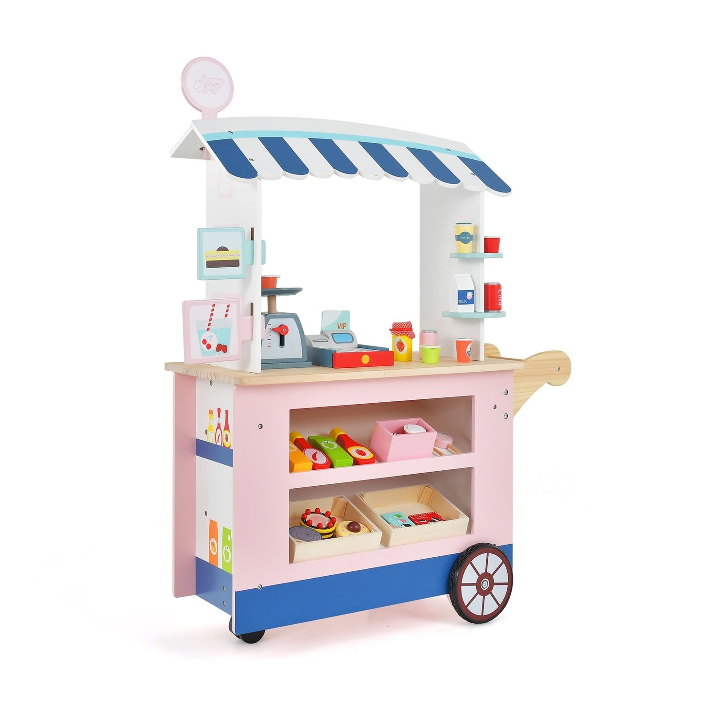 Toy Cart Play Set with POS Machine and Lovely Scale, Multicolor Play Kitchen Sets   at Gallery Canada